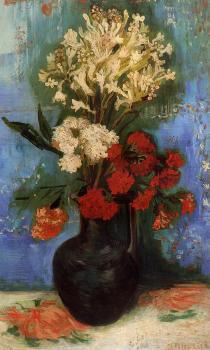 Vincent Van Gogh : Vase with Carnations and Other Flowers